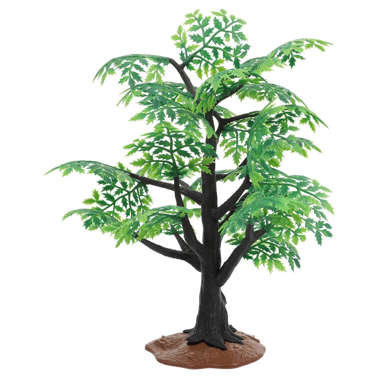 Green Miniature Maple Tree Model 12 Inch Artificial Plant Tabletop Decor