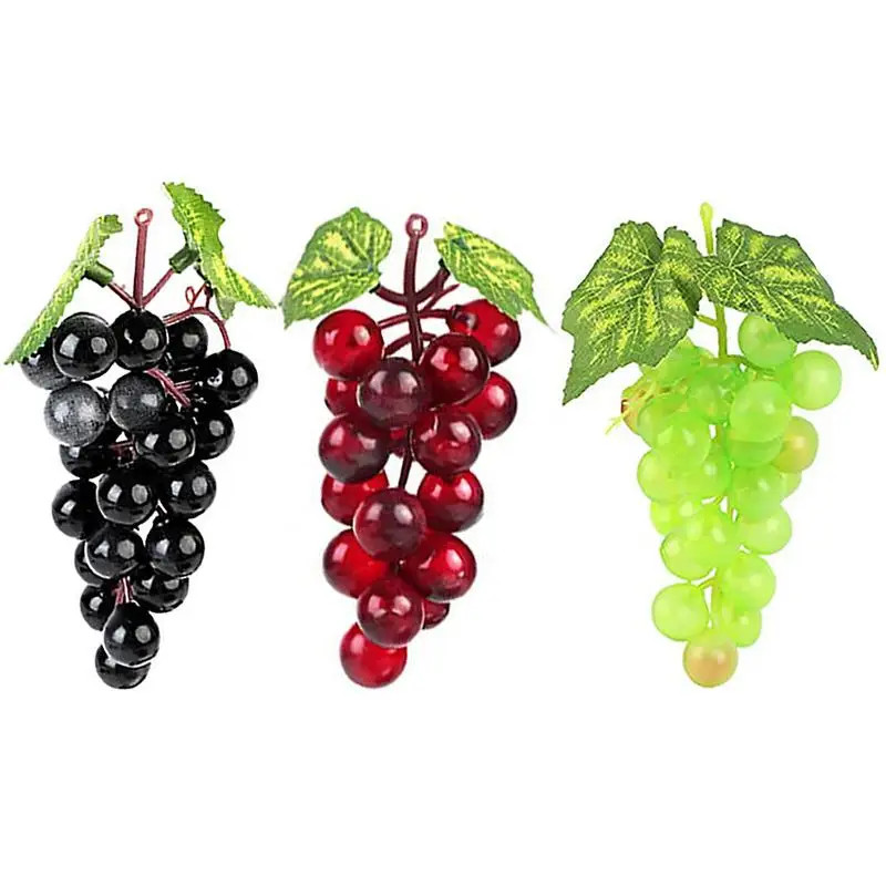 18Pcs Realistic Artificial Grapes Table Decoration of Realistic Fake Grape Natur