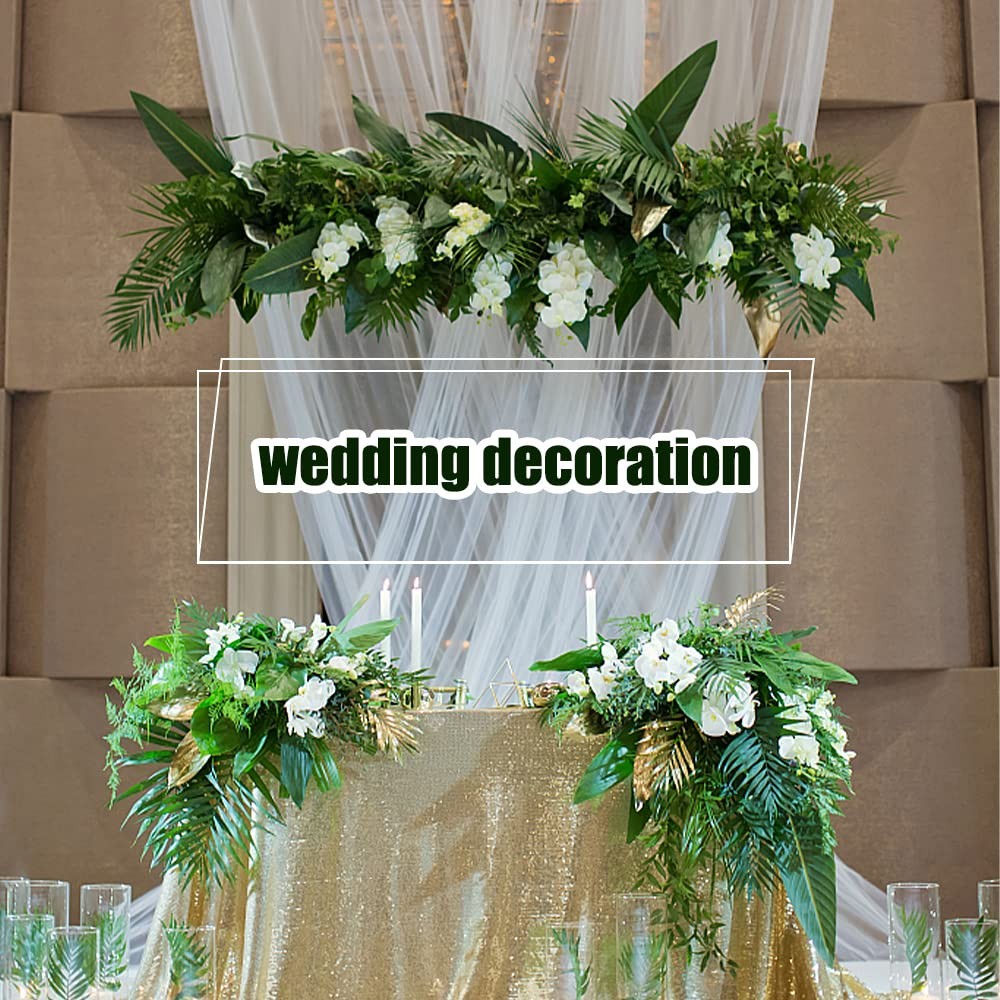 20 PCS Artificial Fake Simulate Tropical Palm Leaves Kitchen Party Decor