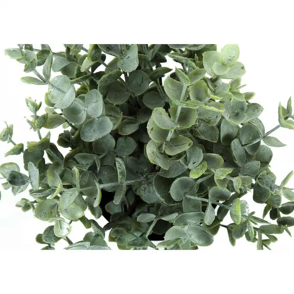11 In. Artificial Green Indoor Eucalyptus Grass Set, Faux Tabletop Greenery Duo,