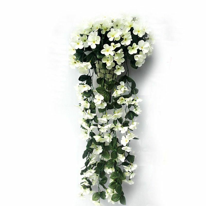 70cm Artificial Flower Lobelia Violet Hanging Wedding Garland Decor Silk