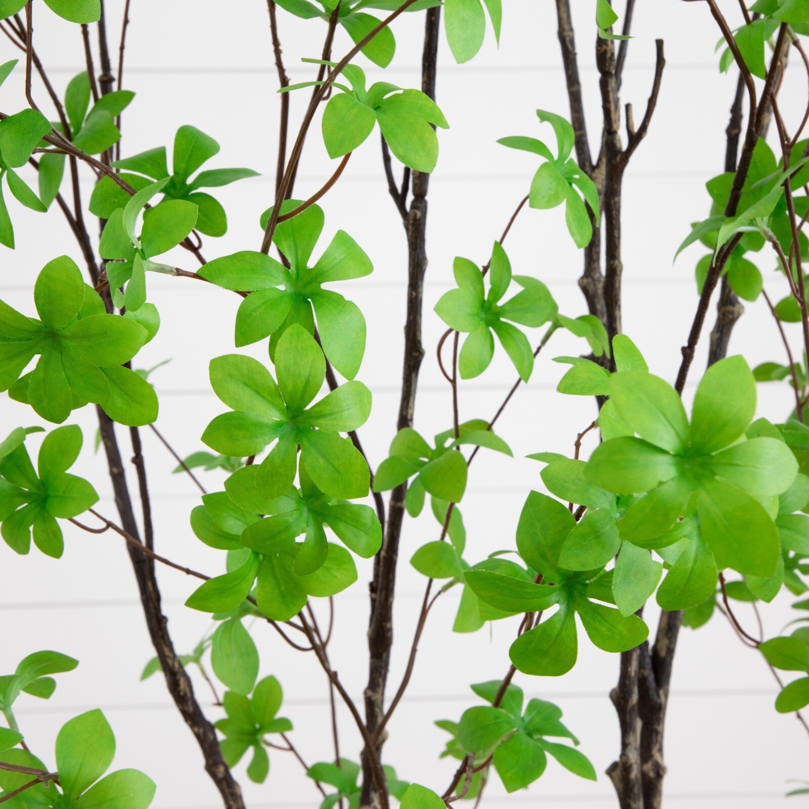 7’ Artificial Enkianthus Tree with Stone Planter Home Decor. Retail $549