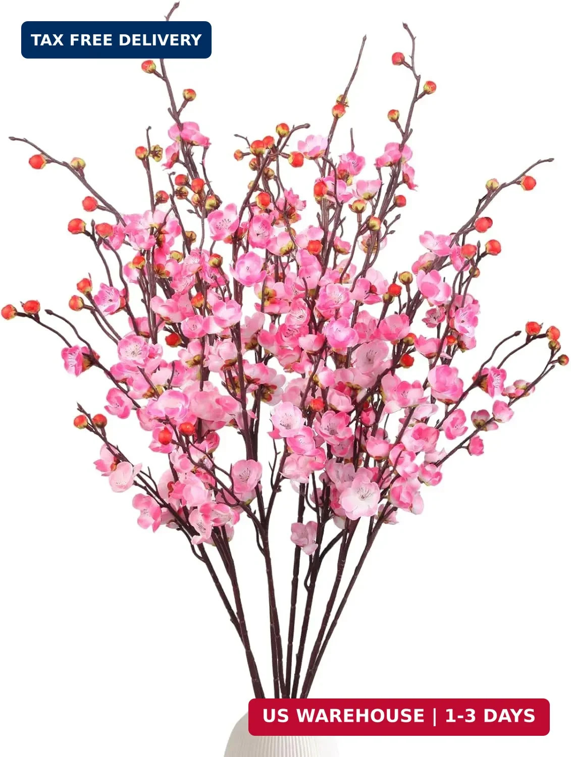 8pcs Pink Cherry Blossom Branches 36in Cherry Blossom Decor (pink, 36in) | artif