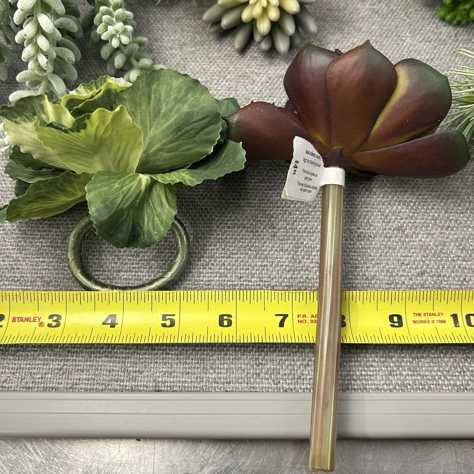 Pier1 Succulent Faux Cactus Plastic Air Plant Home Garden Greenery Deco 9 pcs.
