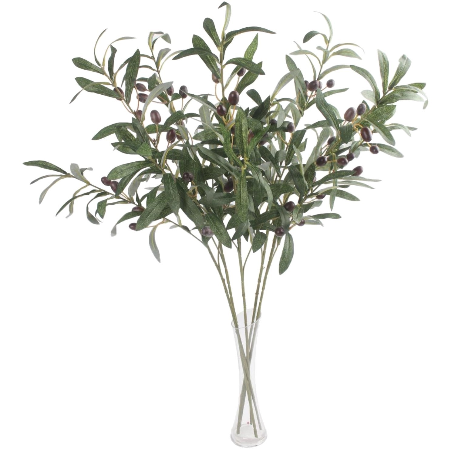 Faux Olive Branch Stems 5pc 28″ Green