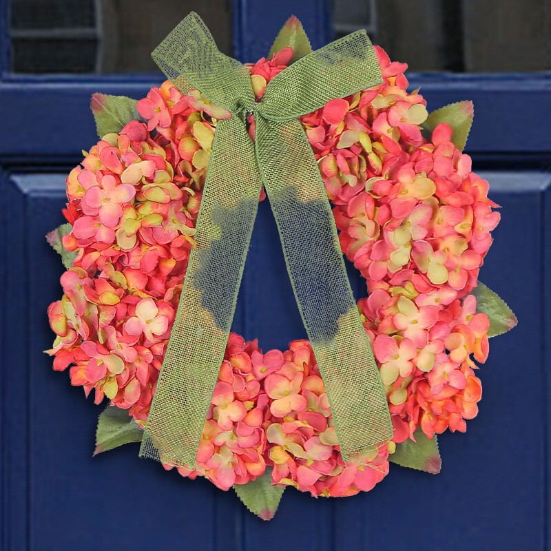 Artificial Seasonal Fall Autumn Wreath for Front Door or Porch