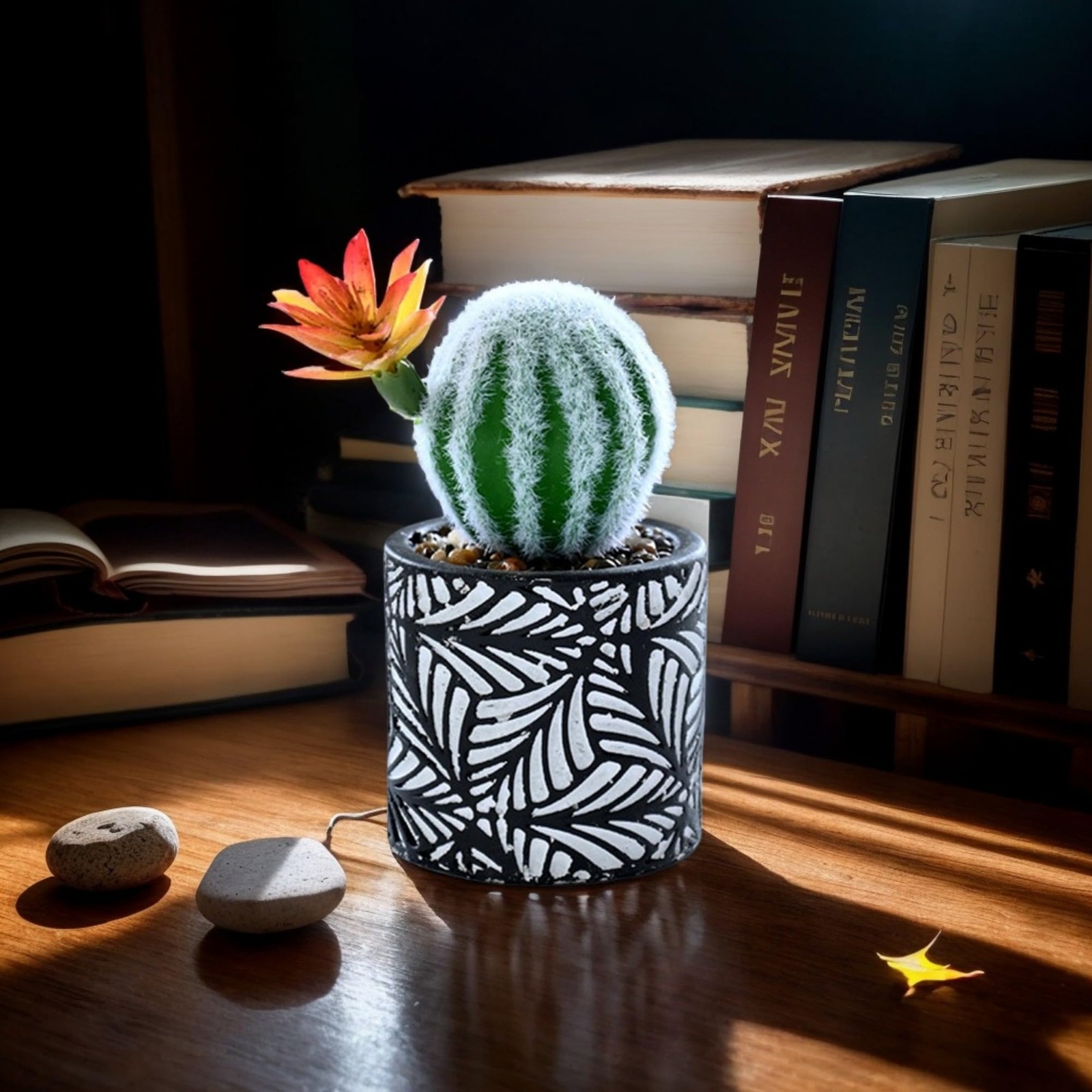 Decorative Cactus Planter, Artificial Table Decor Cactus Flower, Cute Lovely …