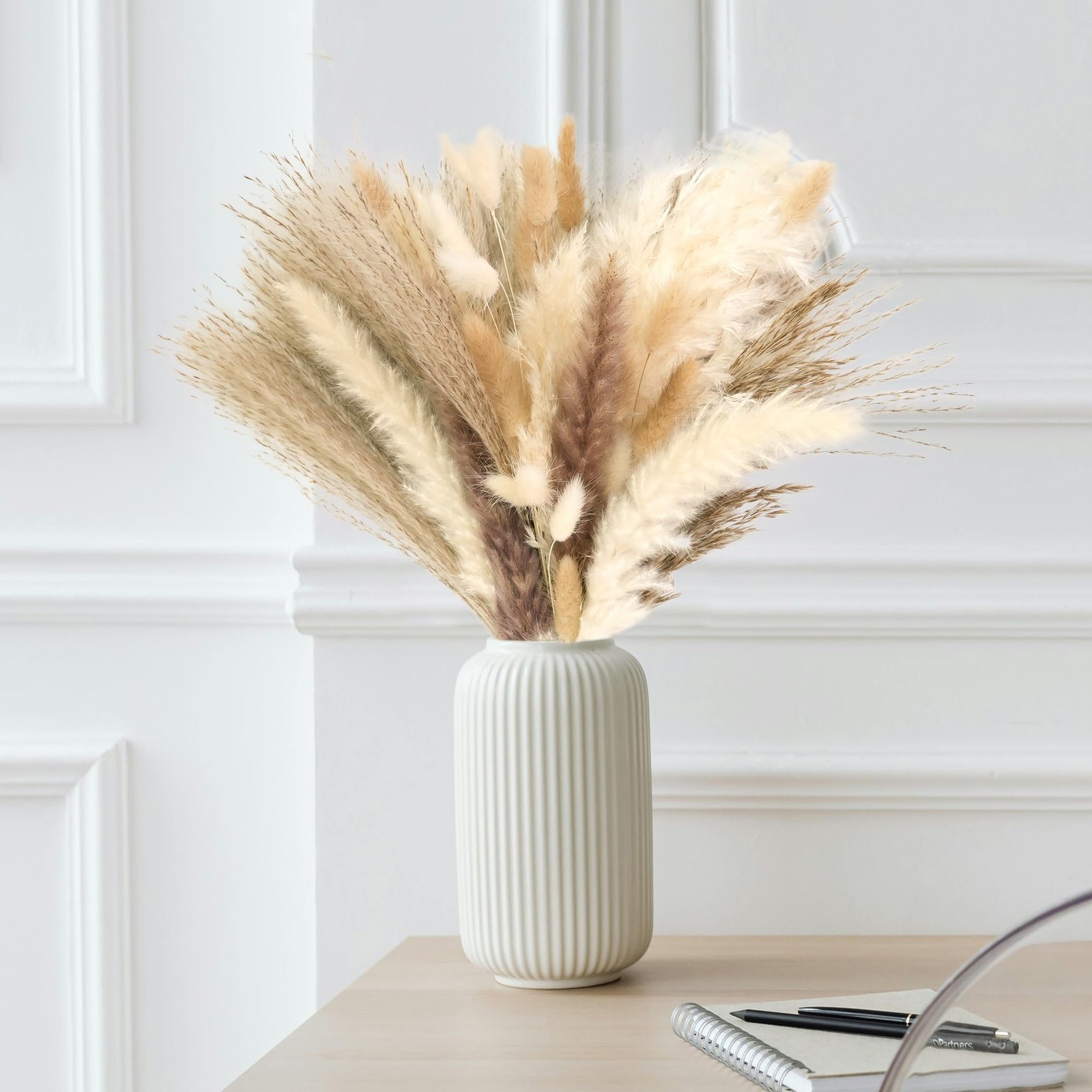 610 PCS Dried Pampas Grass Decor, Dried Flower Bouquets for Wedding, Home, Ce…