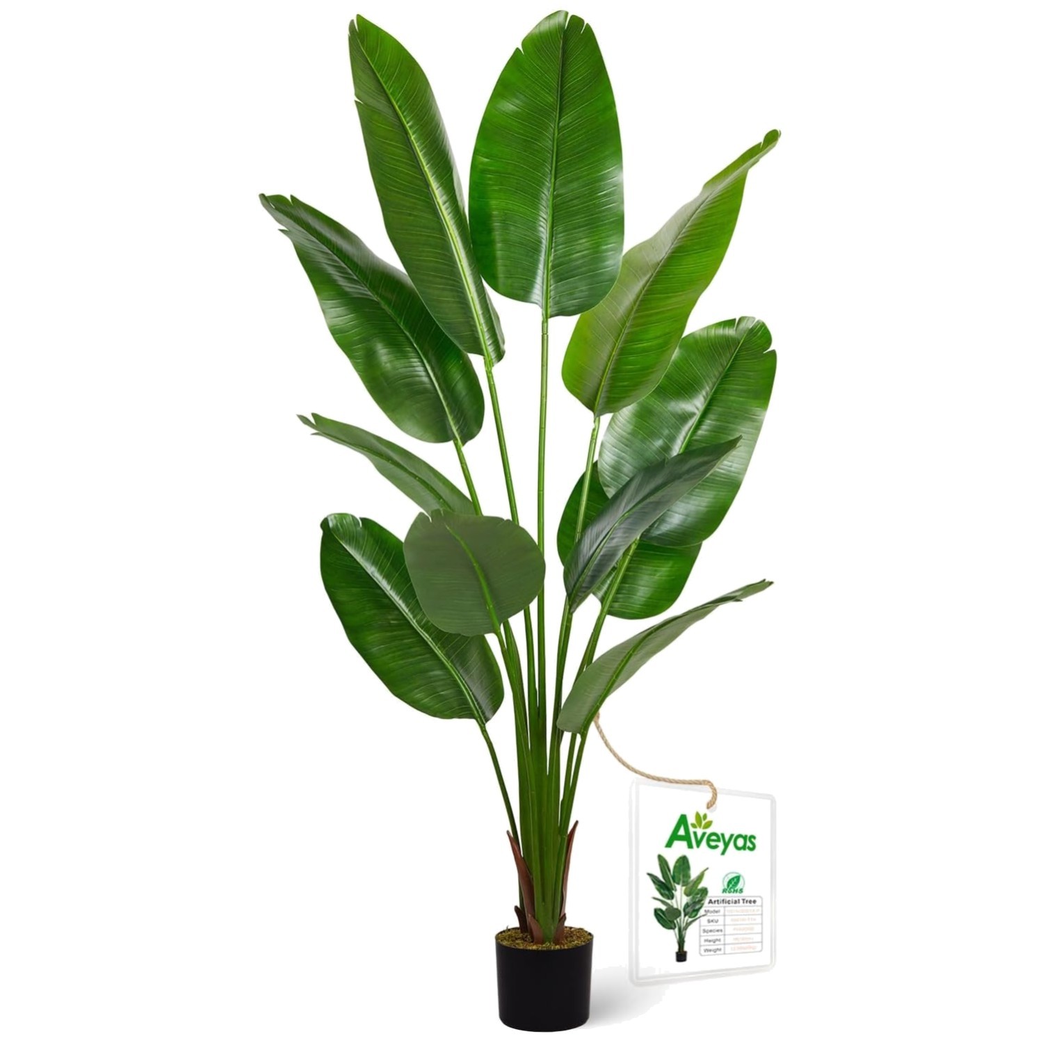 Indoor Outdoor 6ft Faux Floor Plant – Realistic Silk Leaves