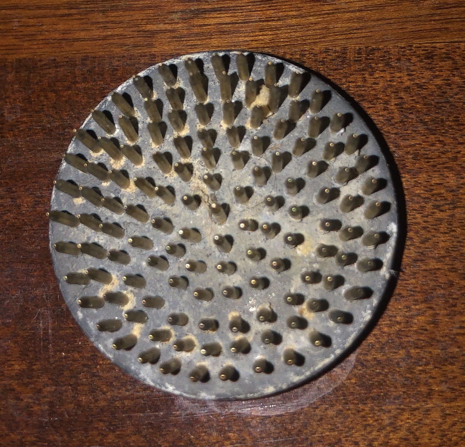 Vintage Metal Pin Flower Frog