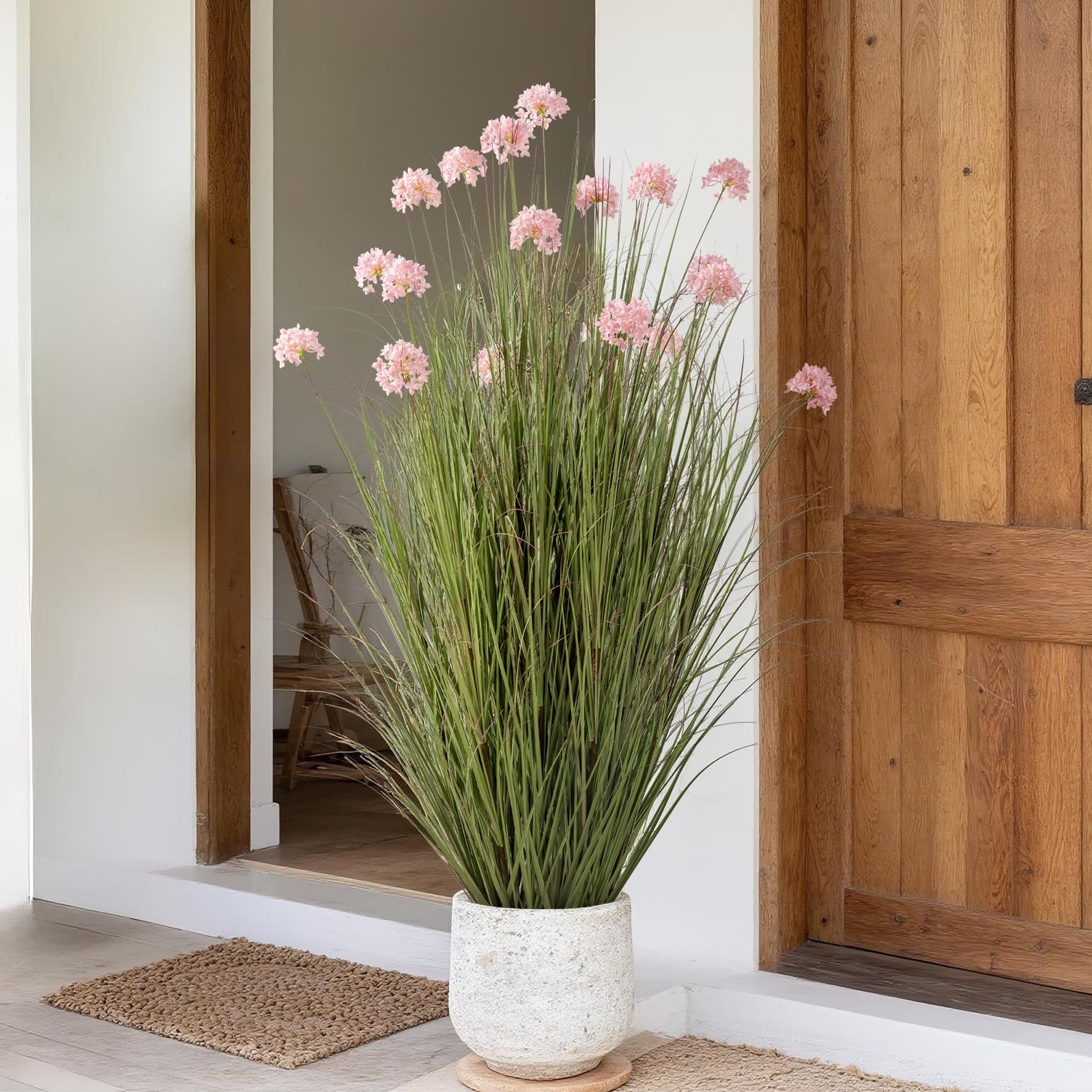57in Lifelike Artificial Tall Grass Plant with 19 Lifelike Dandelion Flower a…