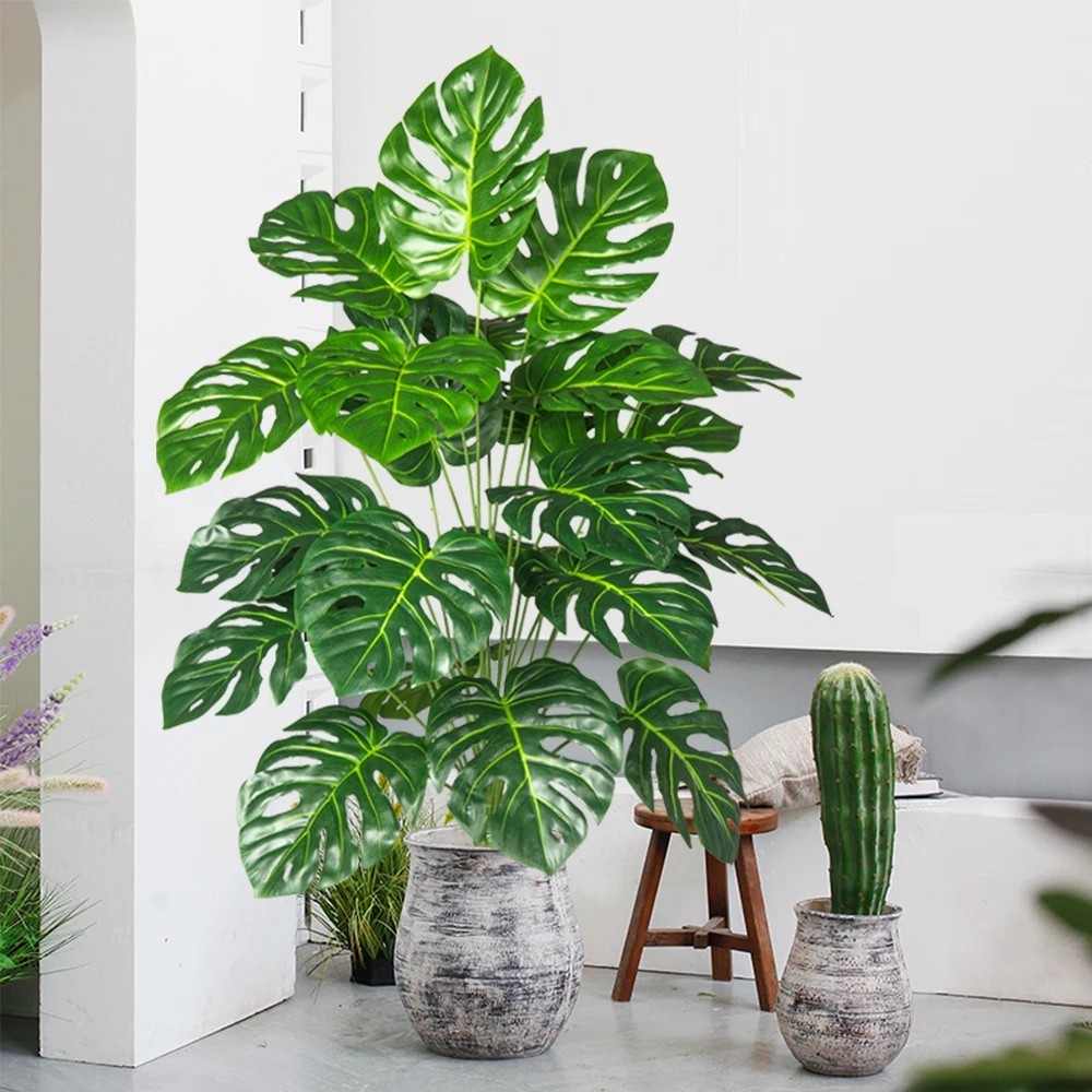 “70-100cm Artificial Monstera Tree Fake Tropical Plant Home Office Garden Decor”