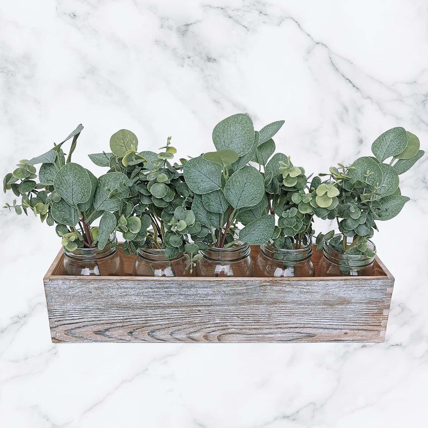 10 Pcs Mixed Eucalyptus Leaves Stems Bulk Artificial Silver Dollar Green,grey