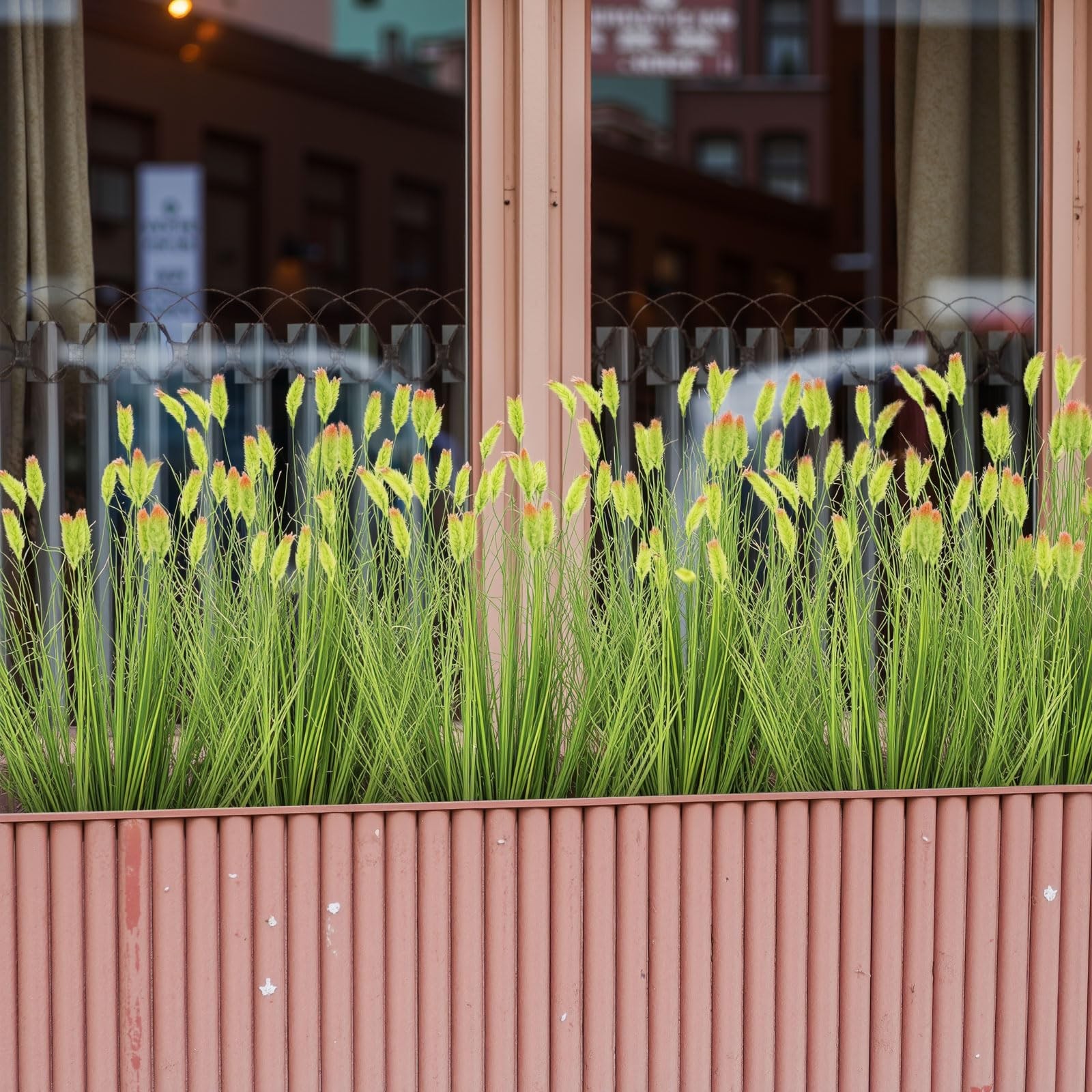 Giegxin 12 Pcs 16.5 Inches Artificial Wheatgrass Cattails Grass for Outdoor D…