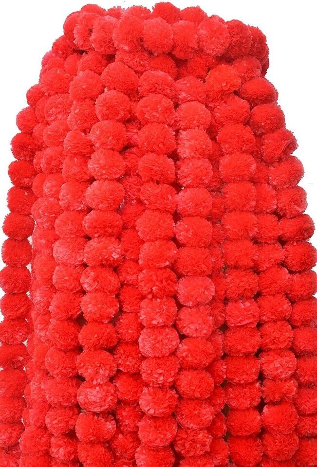 Wholesale Lot Artificial Marigold Flower Garlands Baby Shower Faux Decoration