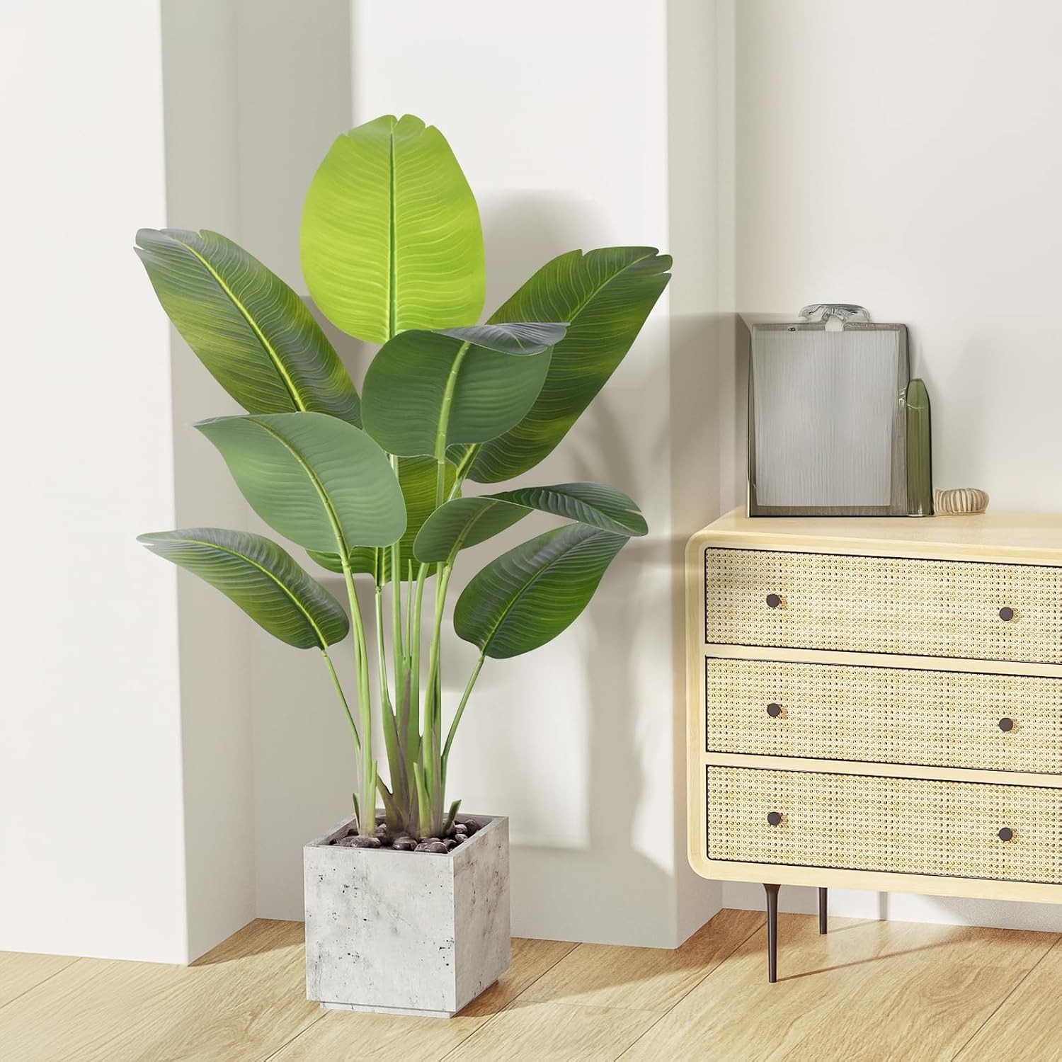 4FT Artificial Bird of Paradise Plant – Faux Tropical Elegance for Home & Office