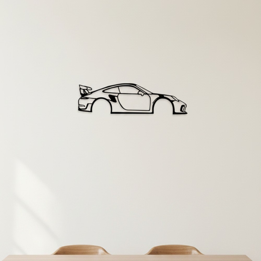 Sporty Car Metal Wall Art – Kid-Friendly Boys Girls Classroom Durable Decor