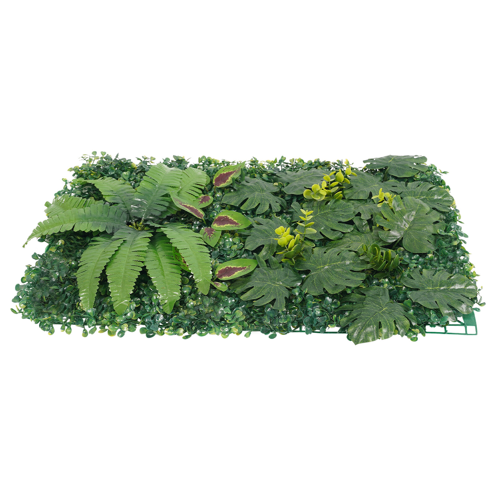 6pcs Artificial Plant Foliage Hedge Grass Mat Greenery Wall Fence Panel Green