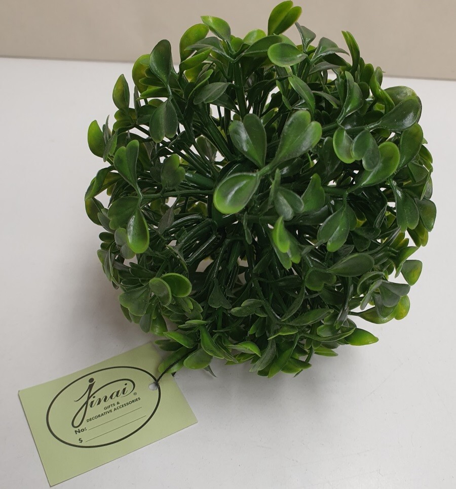 Jinai Decorative Leaf Ball 10cm Wide Artificial Plant Leaves Foliage Home Decor