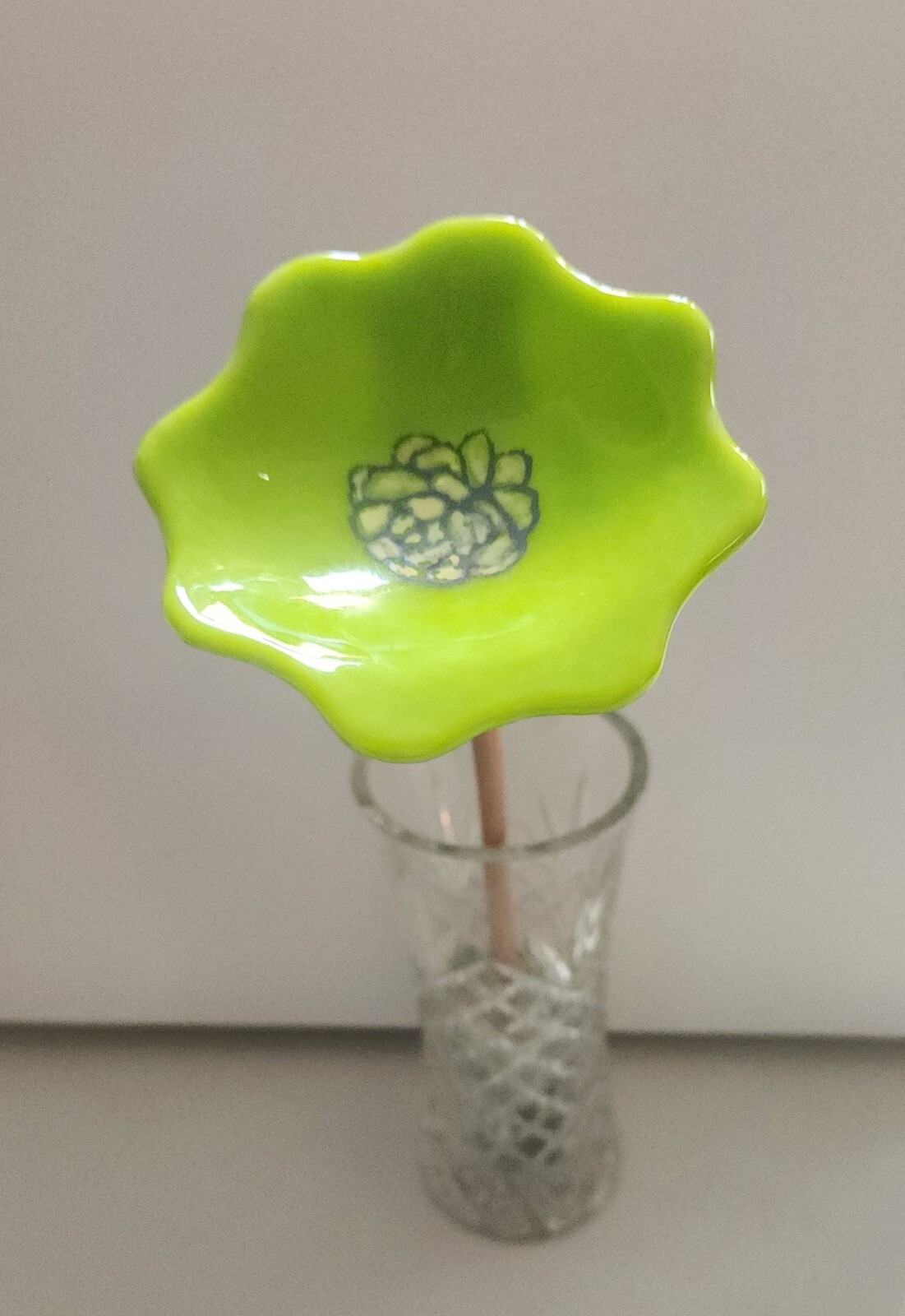 3″ to 3 1/4″ Forever Flowers – Handcrafted with Fused Glass (vase not included)