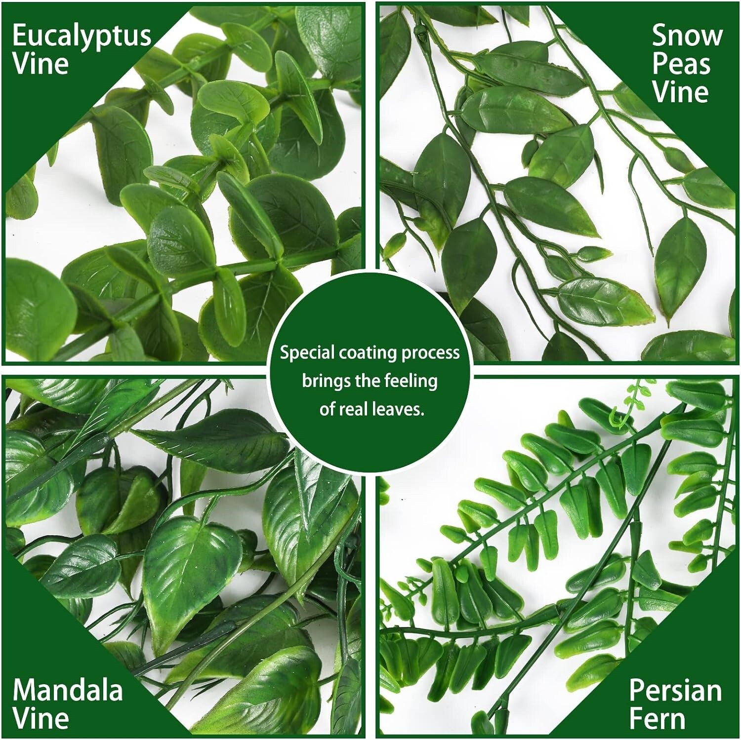 4 Plantas Colgantes Artificiales De Hiedra Falsa Para Decoración De Pared Hogar
