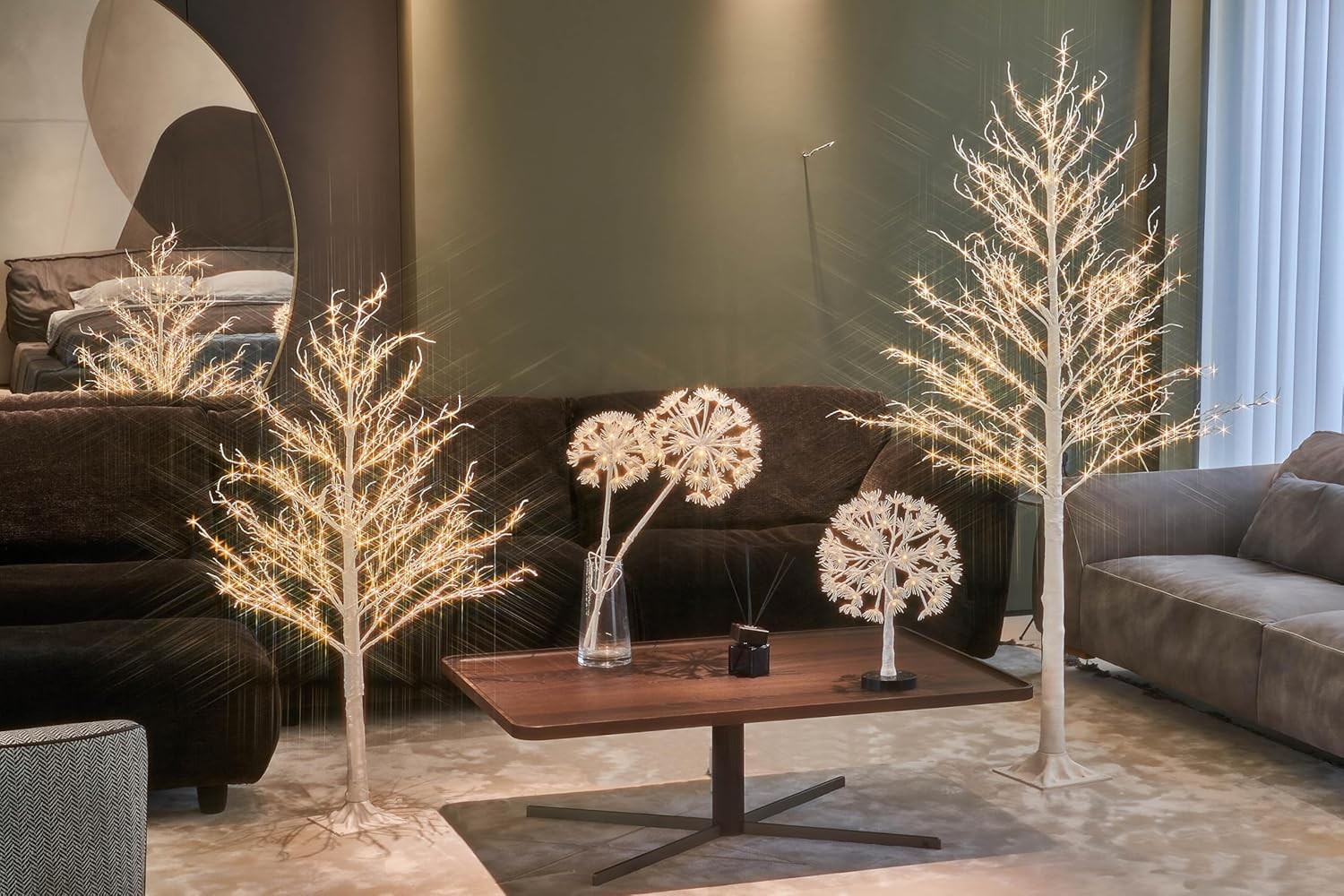 Ramas Decorativas LED 27in con Temporizador