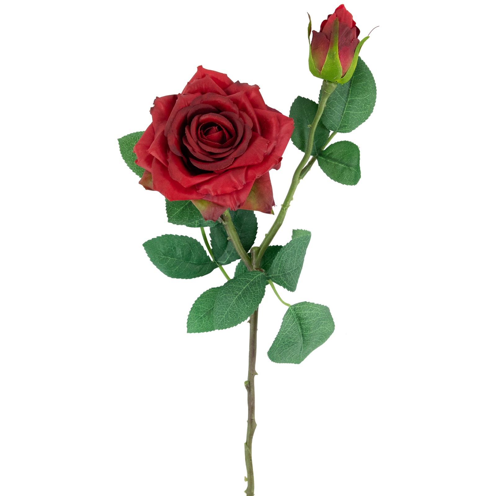 Northlight Real Touch™ Red Artificial Rose Stems, Set of 6 – 19″