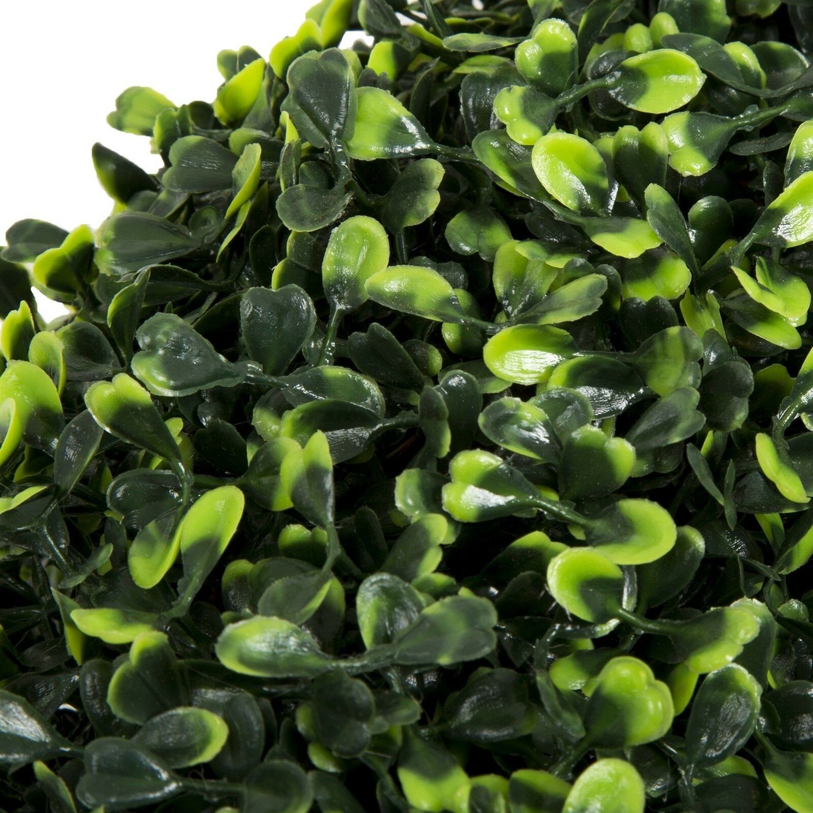 Pure Garden 16 Inch Boxwood Wreath Indoor Outdoor Artificial