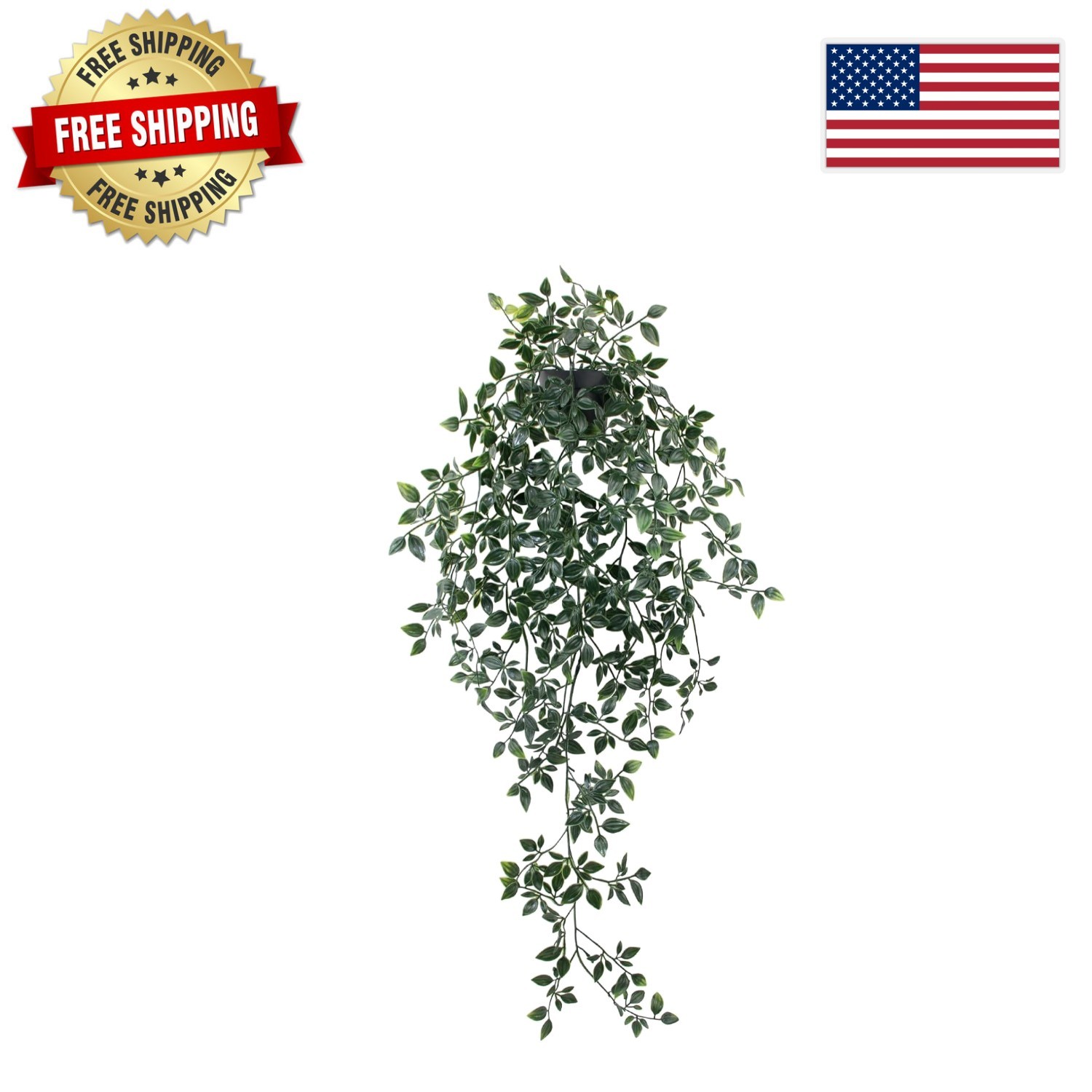 Space-Saving 28.7-in Artificial Hanging Plant – Perfect for Any Room Decor