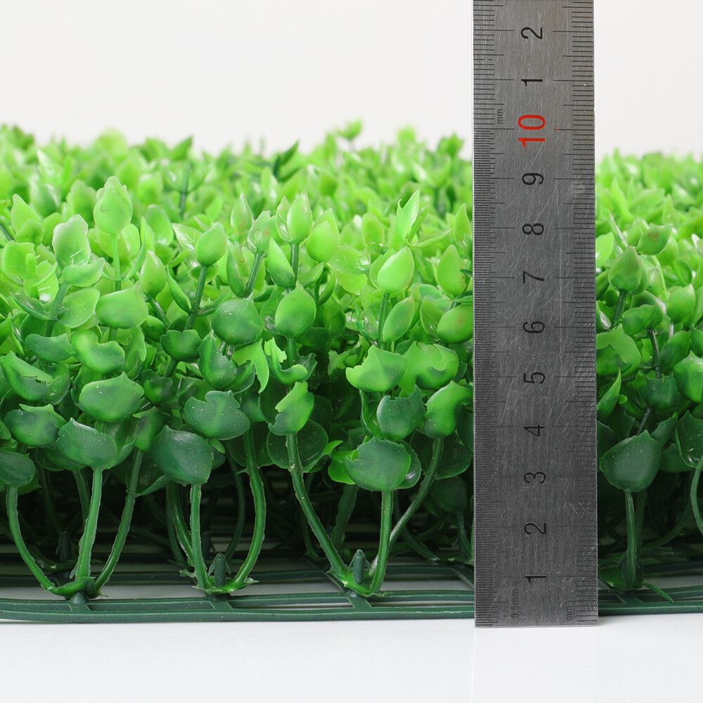 Artificial Wall Hedge Privacy Screens Fence Panel Faux Leaf Grass Mat Yard Decor