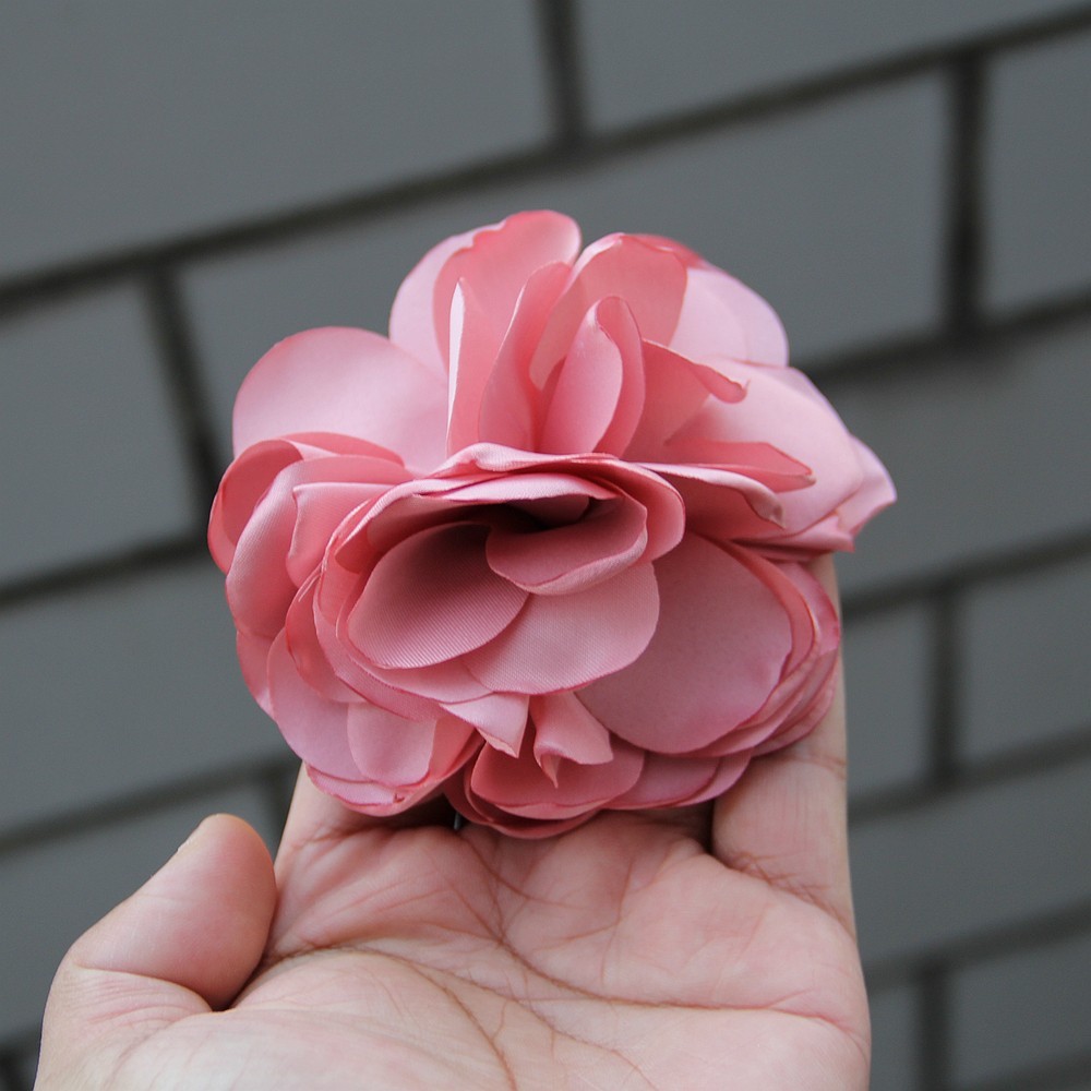 9cm French Fashion Cloth Art Flower For Women Handmade Fabric Corsage Lapel