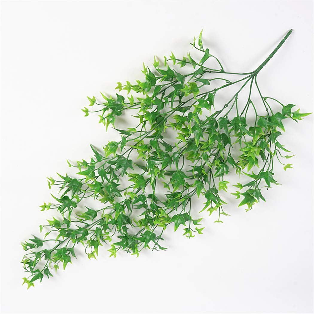 Artificial Hanging Vine, Sweet Potato Leaves Plastic Plants Greenery Faux Ivy…