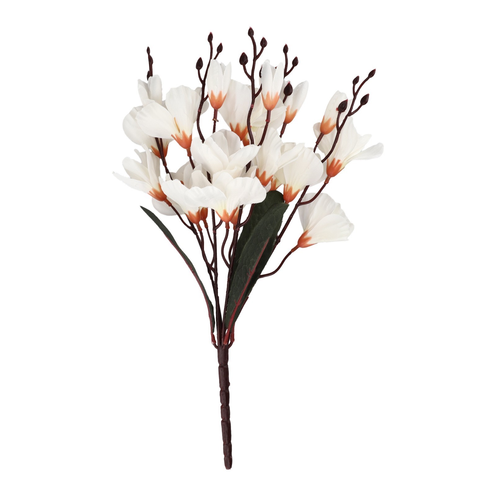 Artificial Magnolia Flower Bouquet 5 Prongs 20 Heads Beauty that Lasts