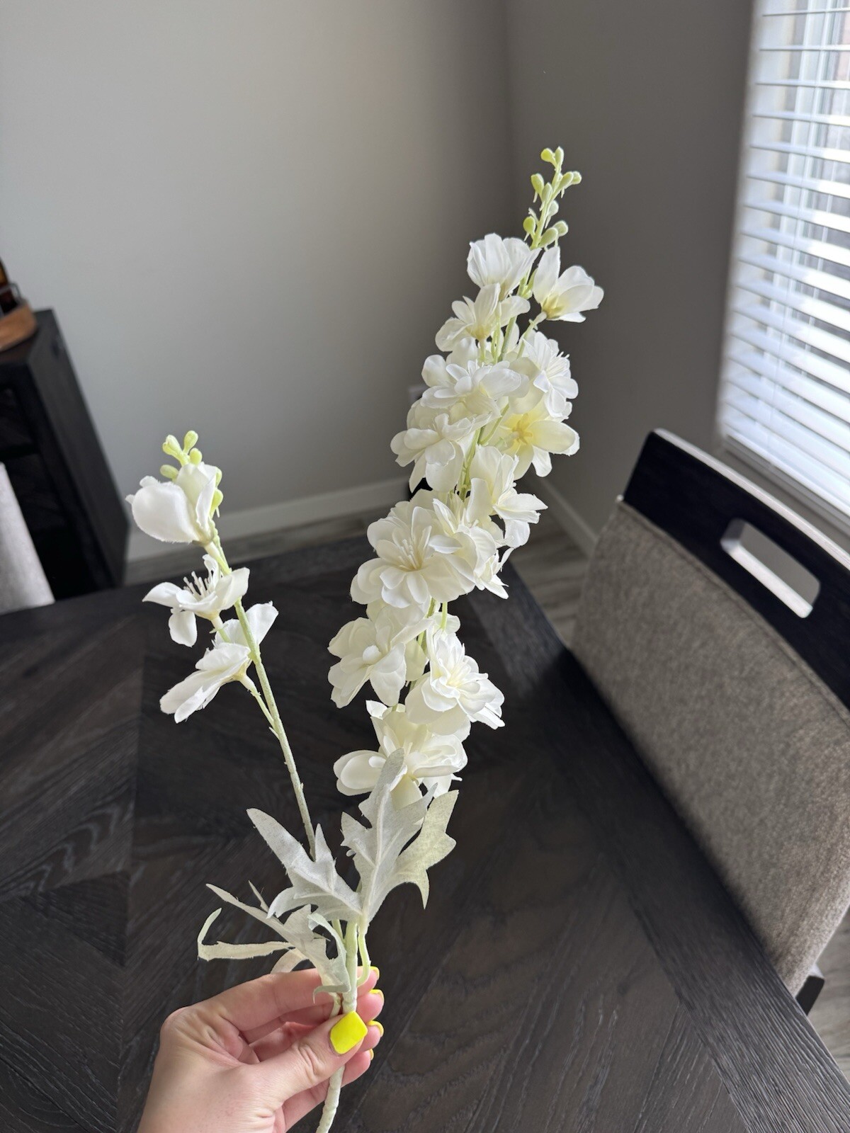 Artificial 2-Branch Ivy & Hyacinth Flower For Wedding Aisle Decoration, Home Dec