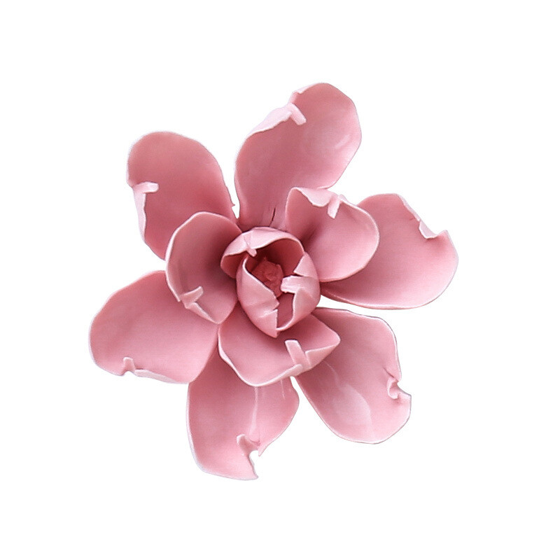 Porcelain Ceramic Flower 3D Orchid Rose Wall Decor Hangings Study Room Art Hang