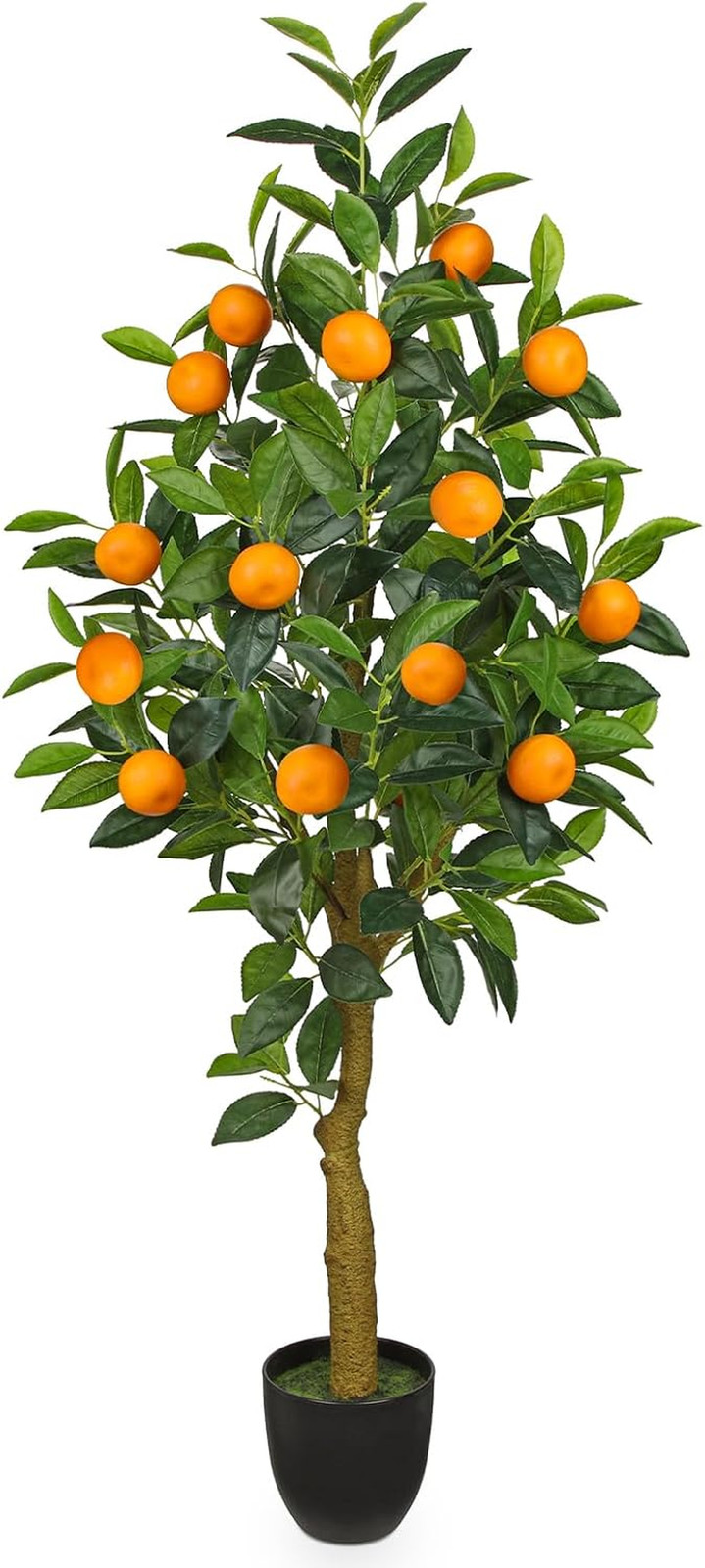 4Ft Artificial Orange Tree in Pot – Faux Indoor Plant for Home & Office Decor