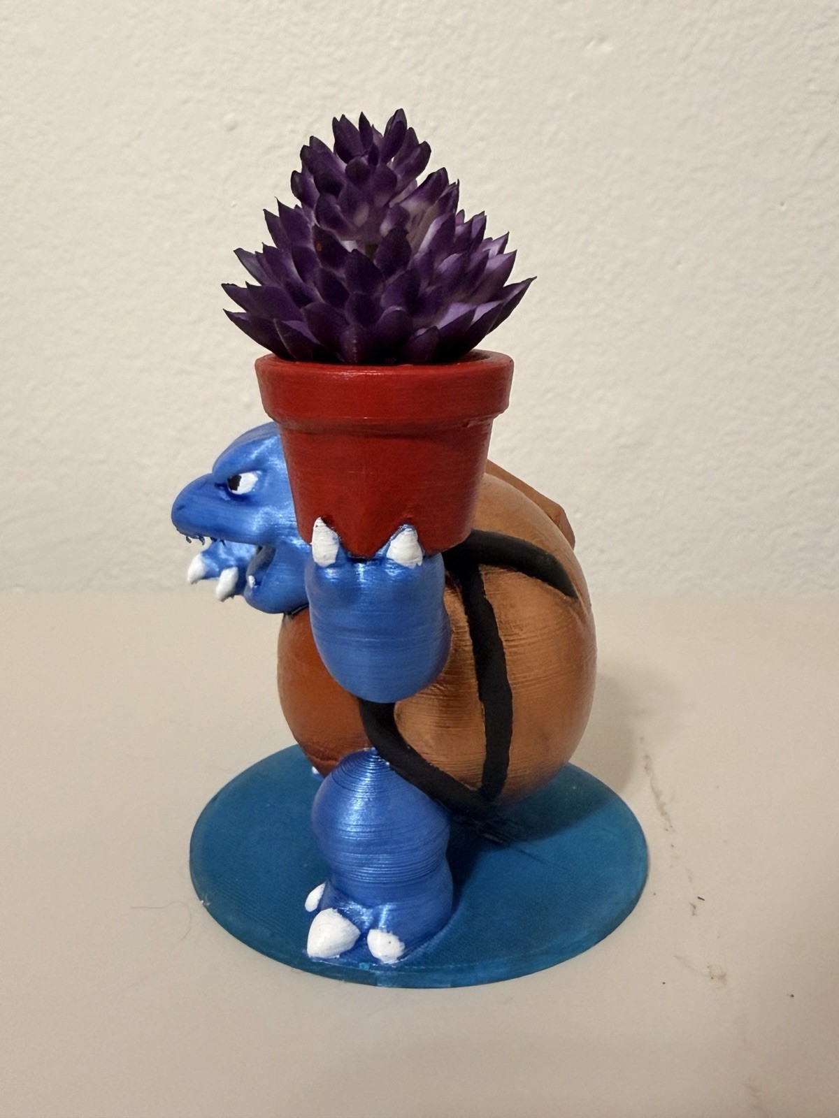 Pokemon Blastoise Flower Pot- Custom Made 3D Printed