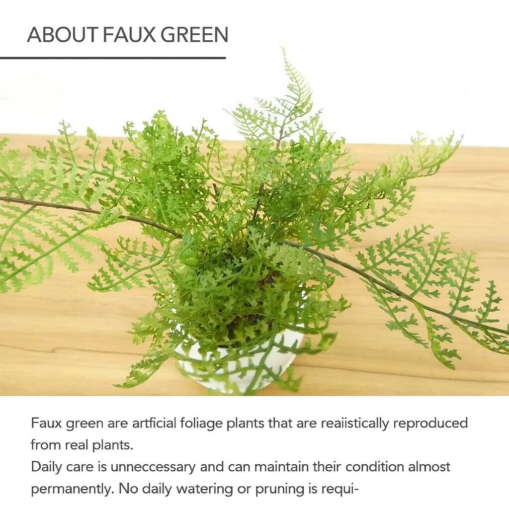 Cup Bonsai Set Momiji & Fern Faux Plant 2pcs Made in Japan Mini Zen Decor