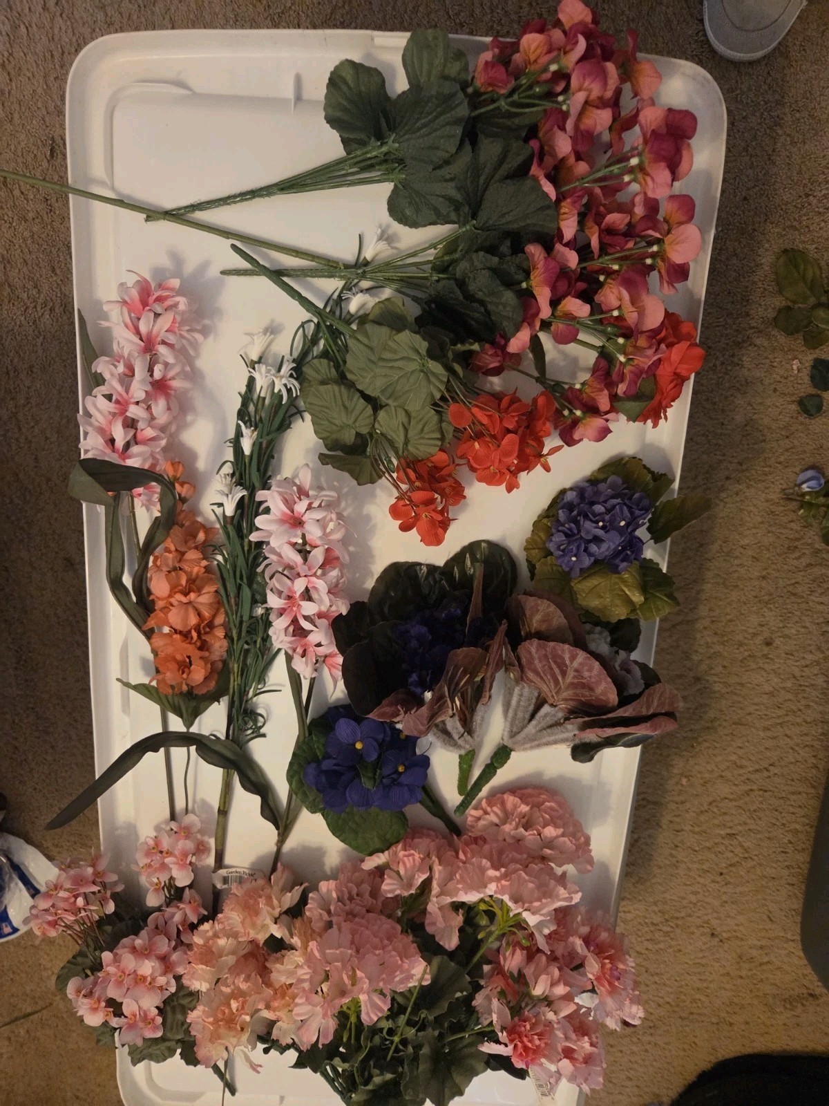 Please See All Pictures. Large Collection Fake Flowers.