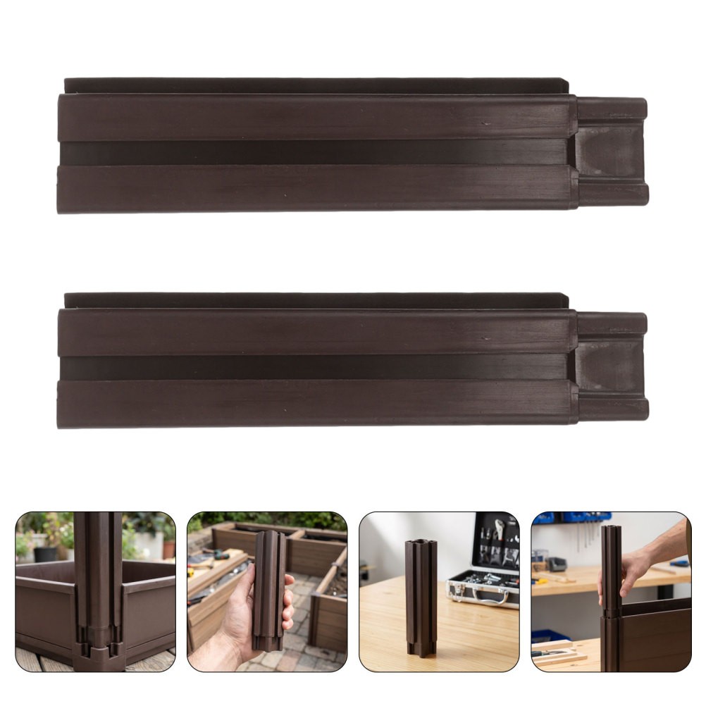 4 Pcs Planting Box Support Column Outdoor Pole Container Planter