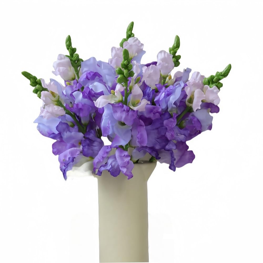 6 Pieces Artificial Delphinium Flowers,16″Artificial Silk Flowers Hyacinth,Si…