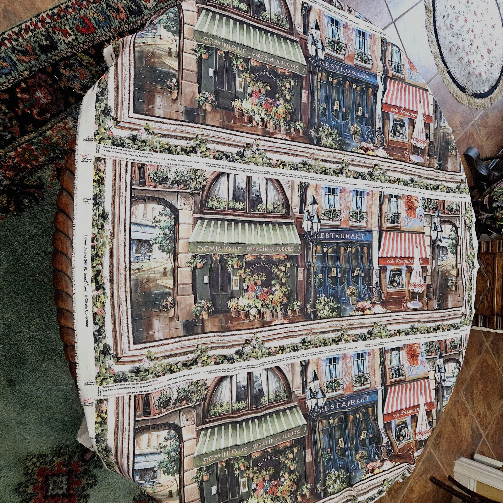 Flower District, Sweet Home Classic Collection, French Flower Shop Panels, NEW.