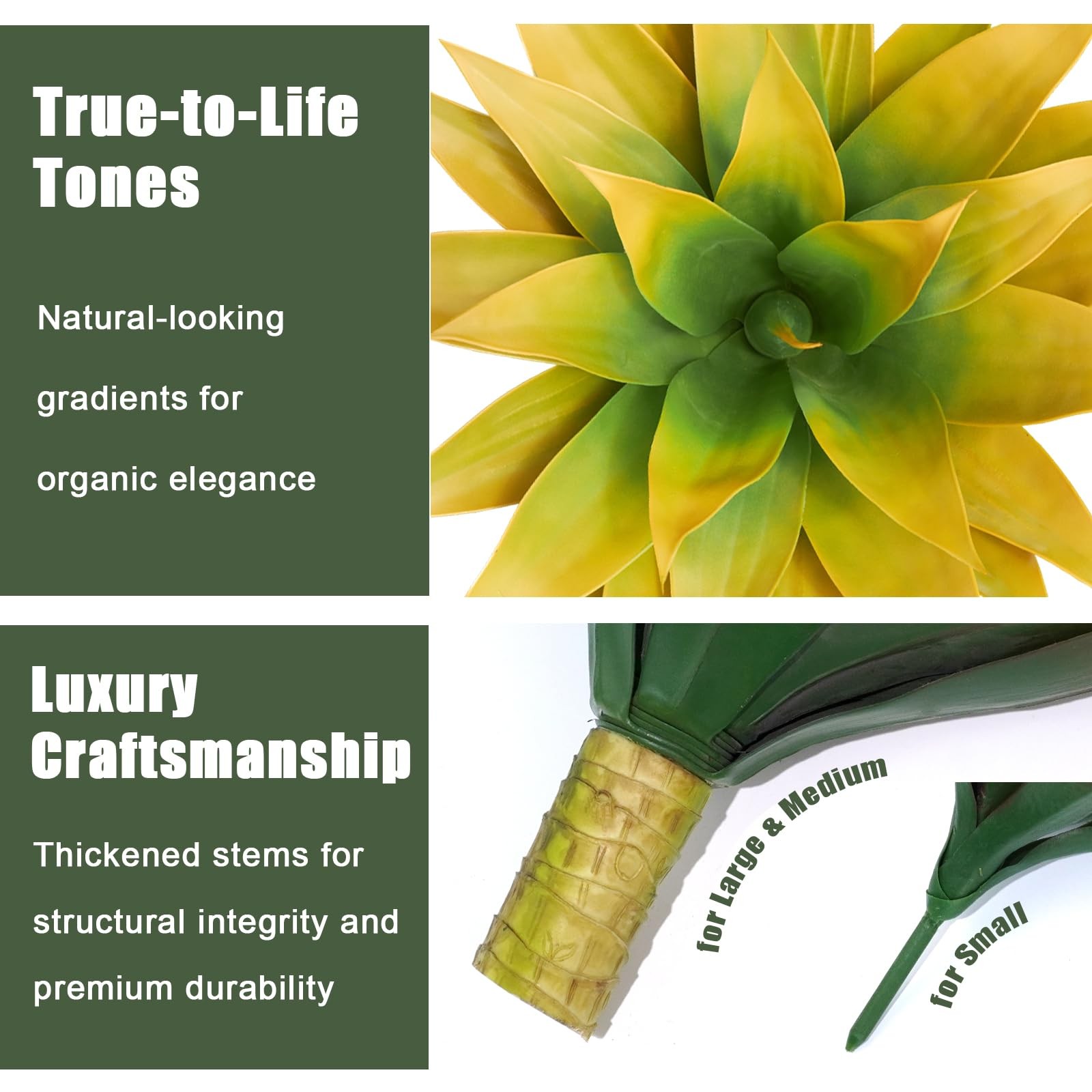 Best Artificial Agave Plants, Realistic UV Resistant Fake Aesthetic Plants for