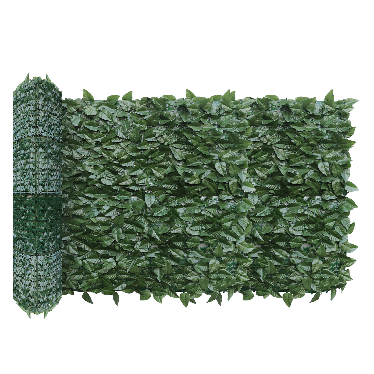 39/58” Artificial Faux Laurel Leave Fence Roll Garden Wall Mat Home Decoration