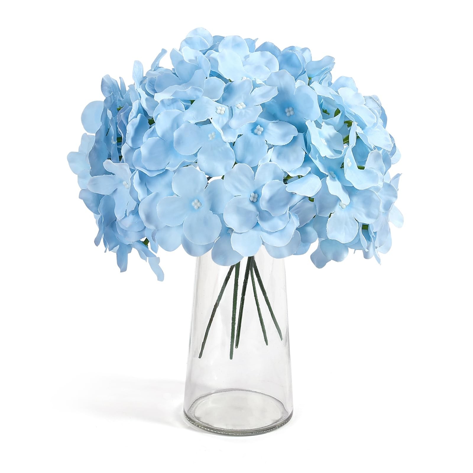 404PCS Hydrangea Artificial Flowers, Silk Artificial Flowers Heads with Stems…