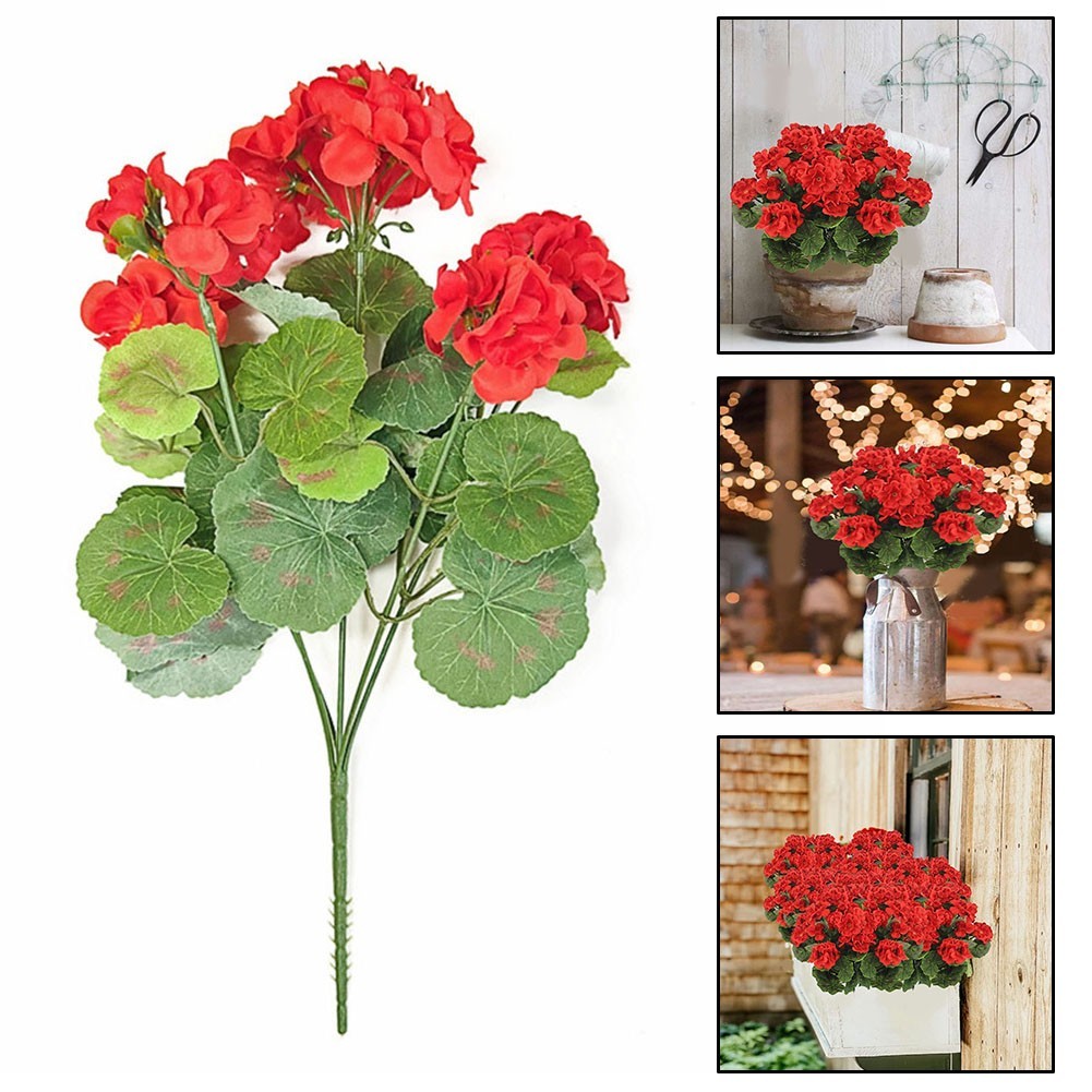 Easy to Style and Low Maintenance Artificial Geraniums for Beautiful Decor