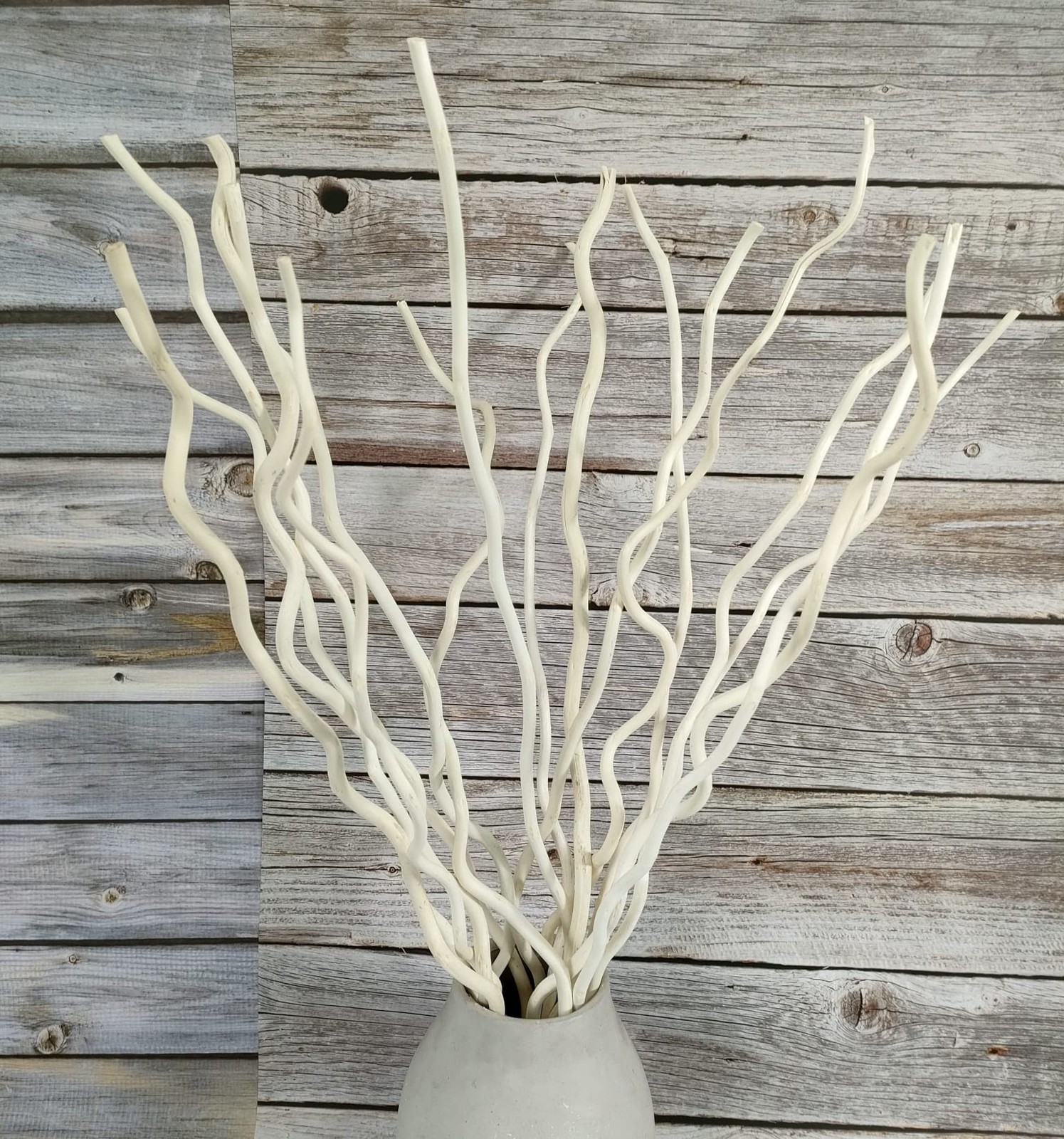 21-23 Inch Dried Natural Curly Willow Branch 15 Pcs Decorative Twisted White …