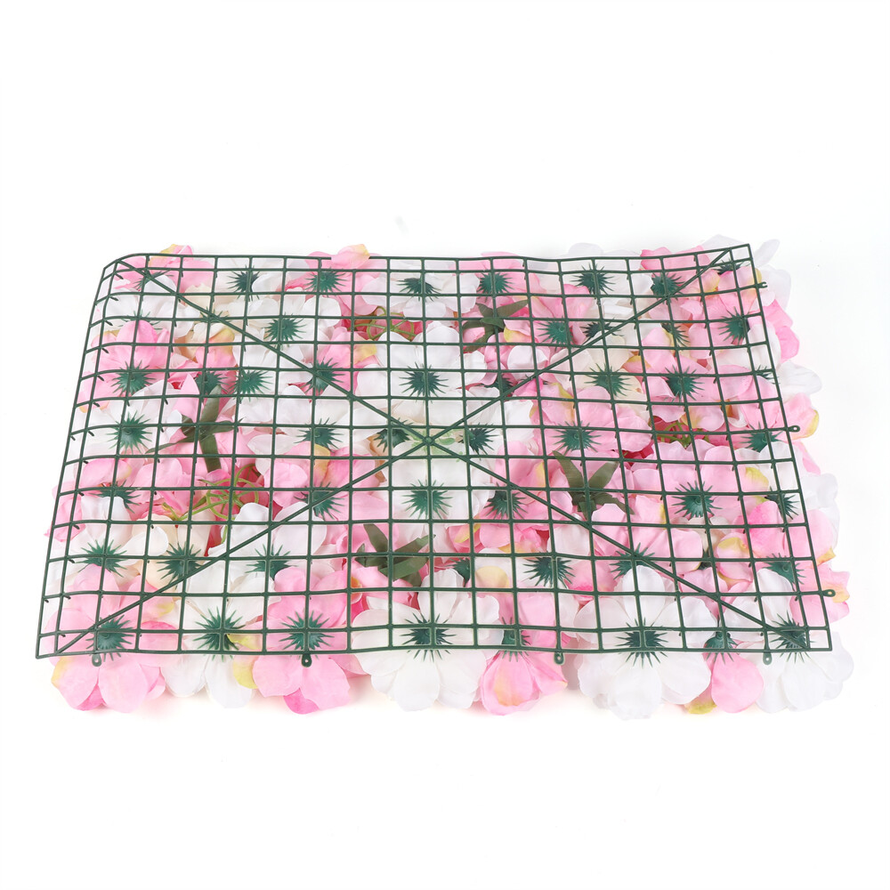 Artificial Flower Wall Panels 12Pcs Decorative Faux Flower Wall Mat 60*40cm