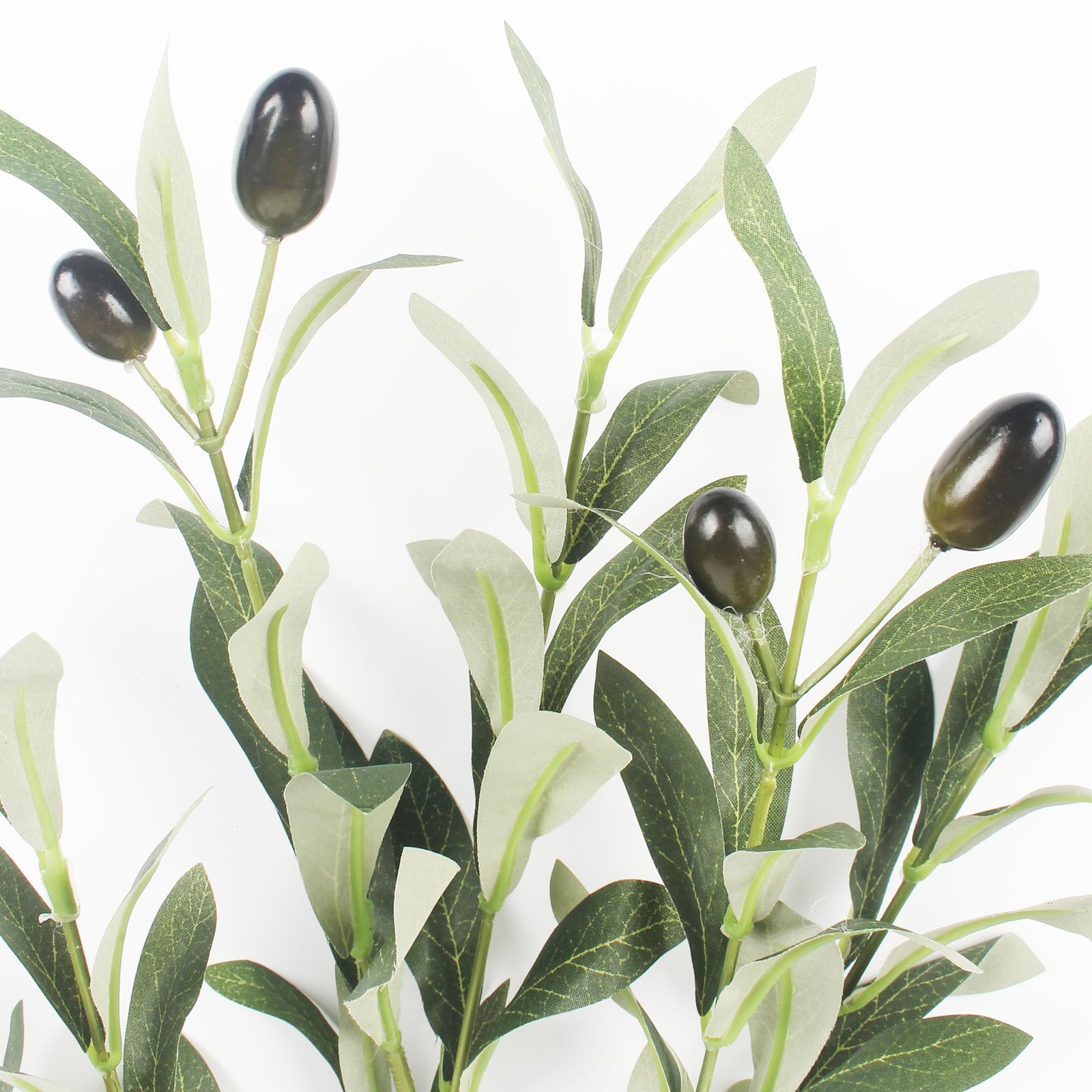 5 PCS 18.8 Inch Artificial Olive Plants Fake Silk Tree Faux Family Indoors Decor