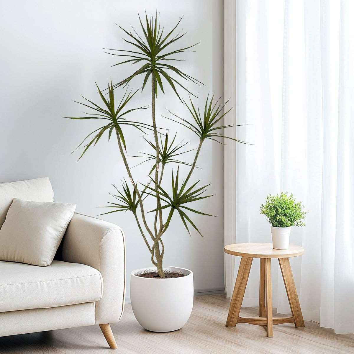 Artificial Dracaena Marginata,6Ft Tall Fake Plants Artificial Dracaena Marginata